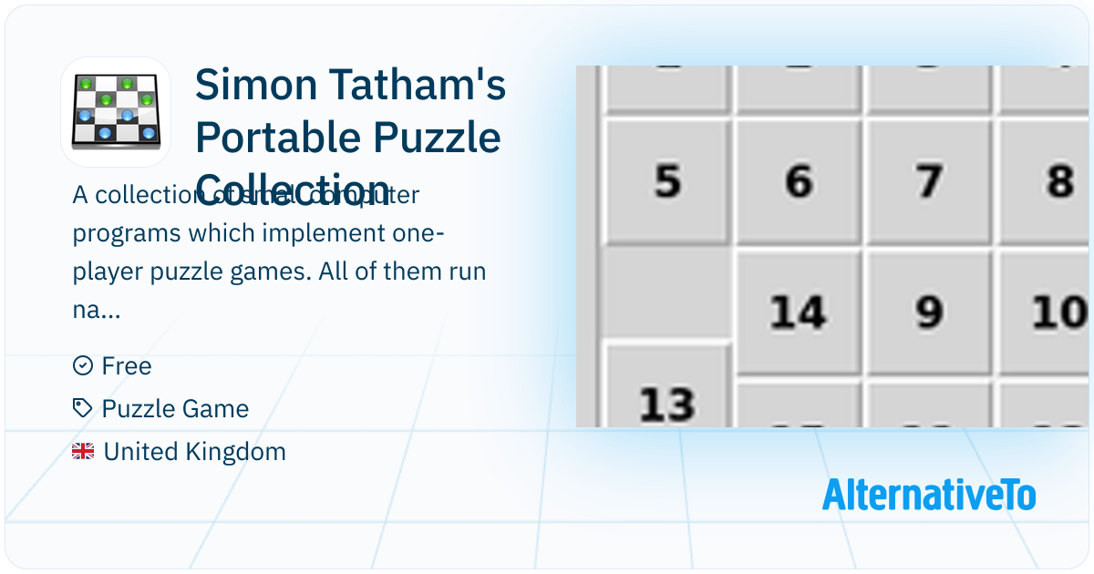 Simon Tatham's Portable Puzzle Collection: A collection of small