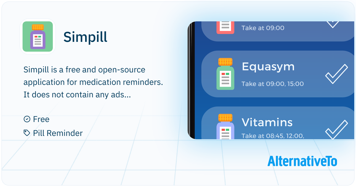 Simpill Simpill: Free and open-source application for | AlternativeTo