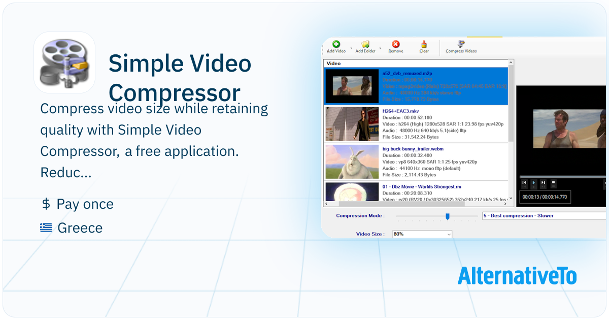 Simple Video Compressor: Compress video size while retaining quality ...