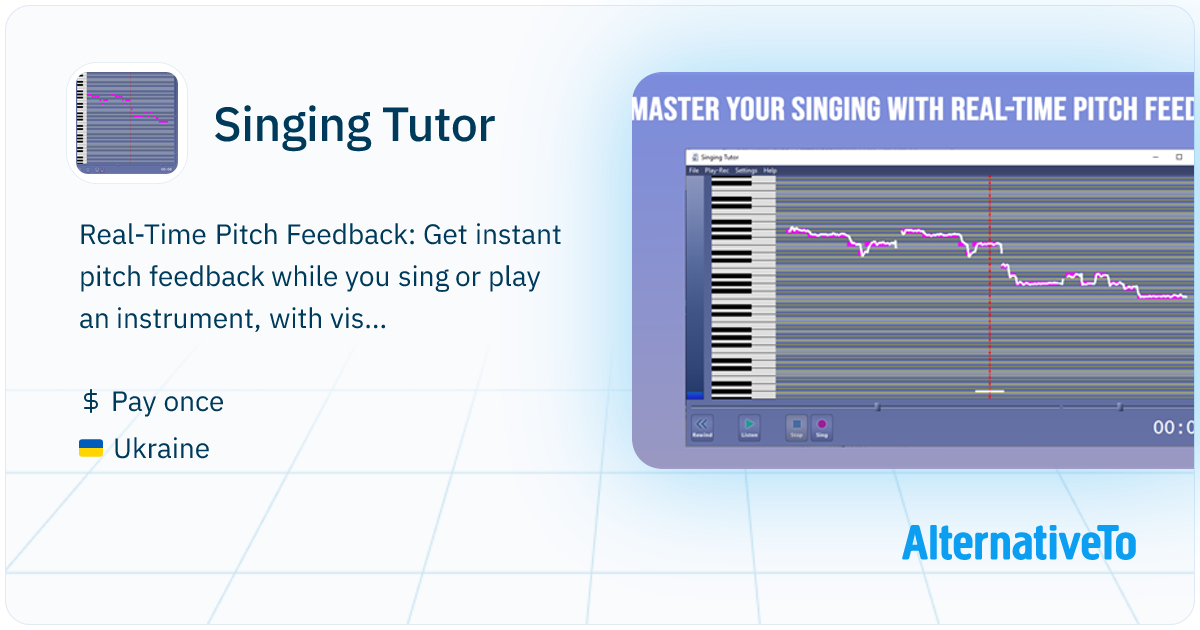 Singing Tutor: Real time pitch tracking software | AlternativeTo