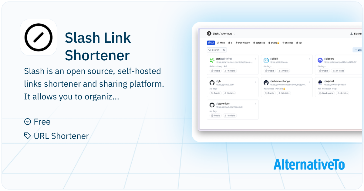 Slash Link Shortener: An open source, self-hosted links shortener and ...