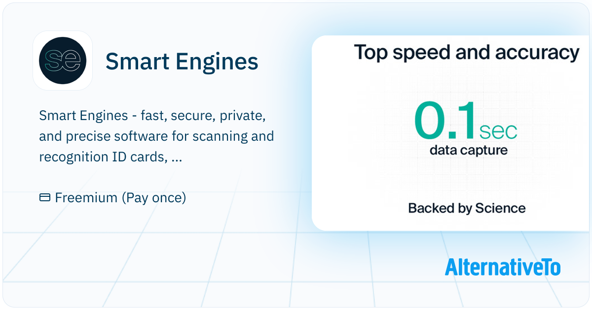 Smart Engines: Smmart Engines is a software (SDK) that allows building ...