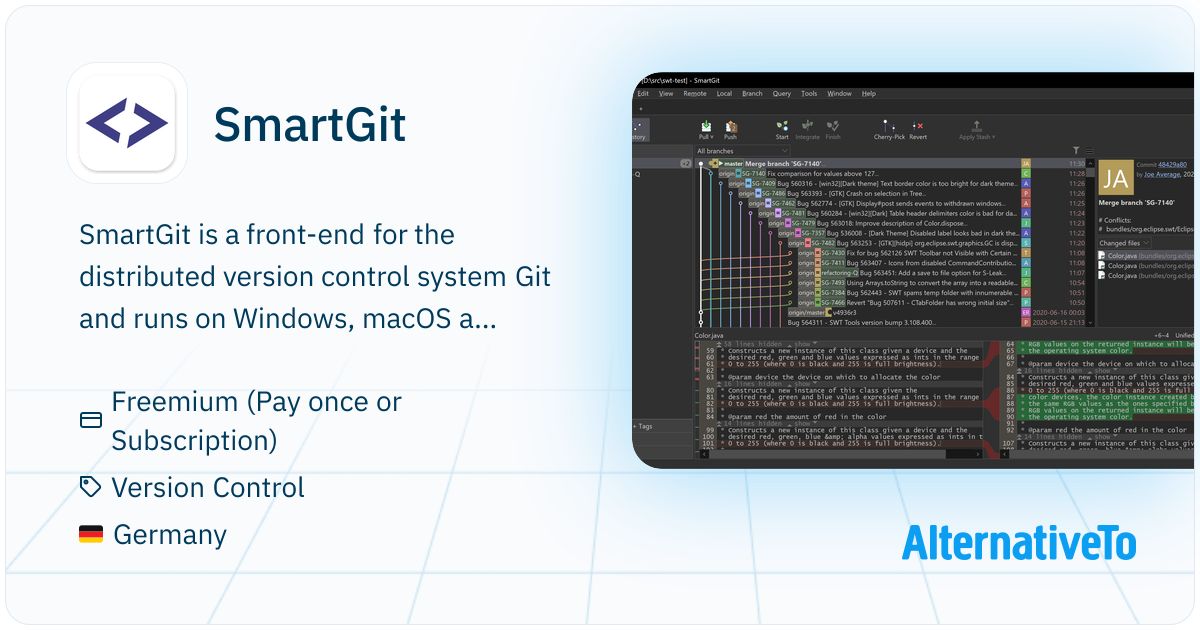 SmartGit: Graphical client for Git that supports pull requests for ...