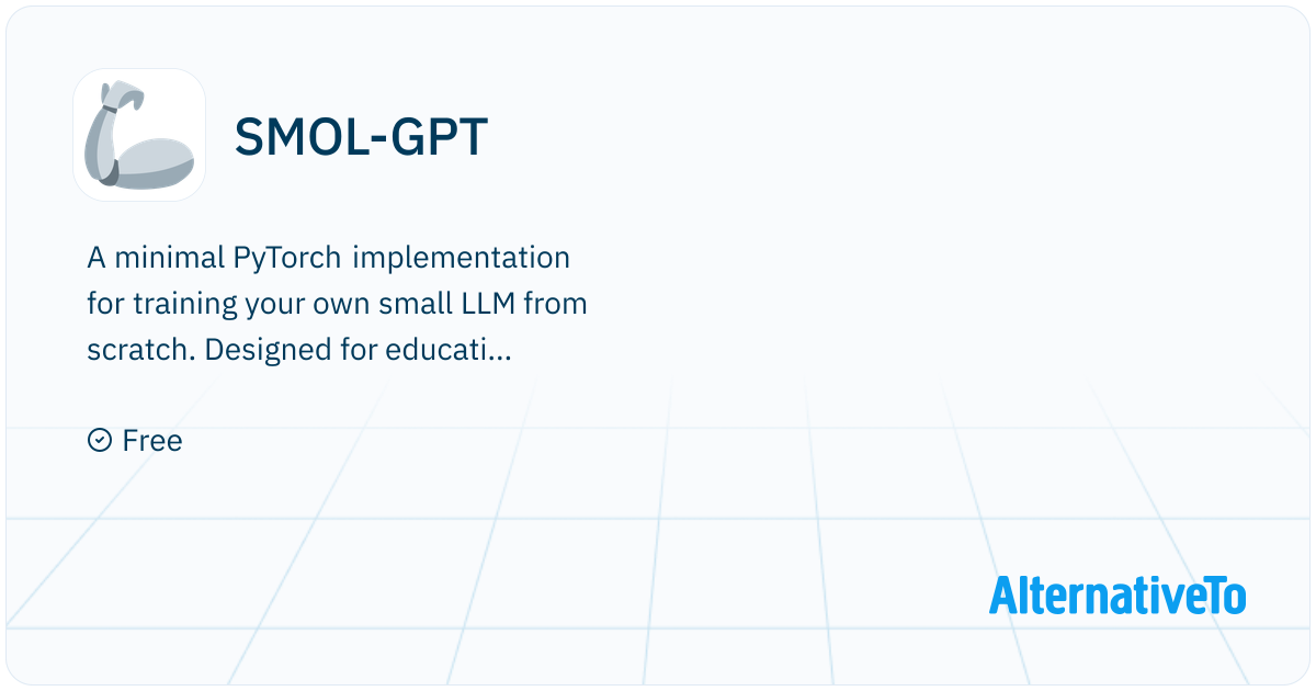 SMOL-GPT: A minimal PyTorch implementation for training your own small ...