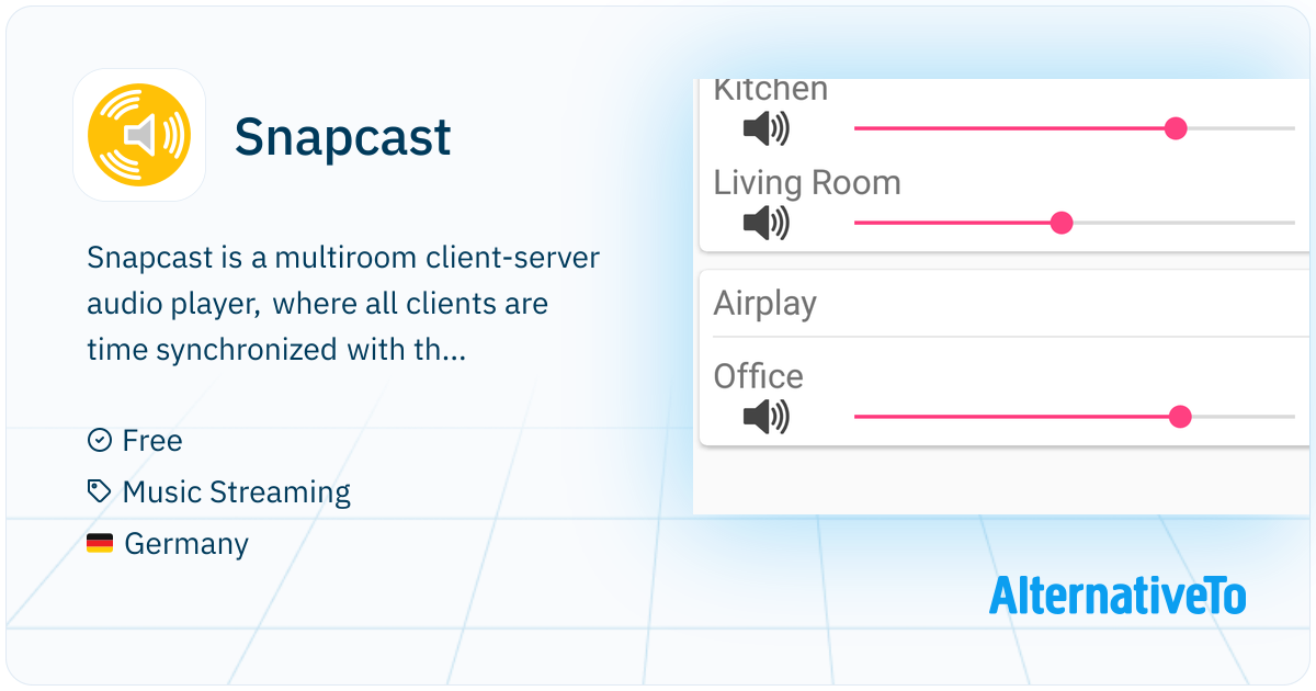 Snapcast: Multiroom system for synchronized audio playback | AlternativeTo