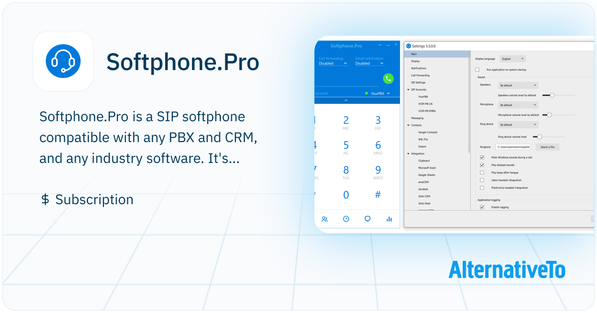 Softphone.Pro: SIP softphone compatible with any PBX and CRM, and any ...