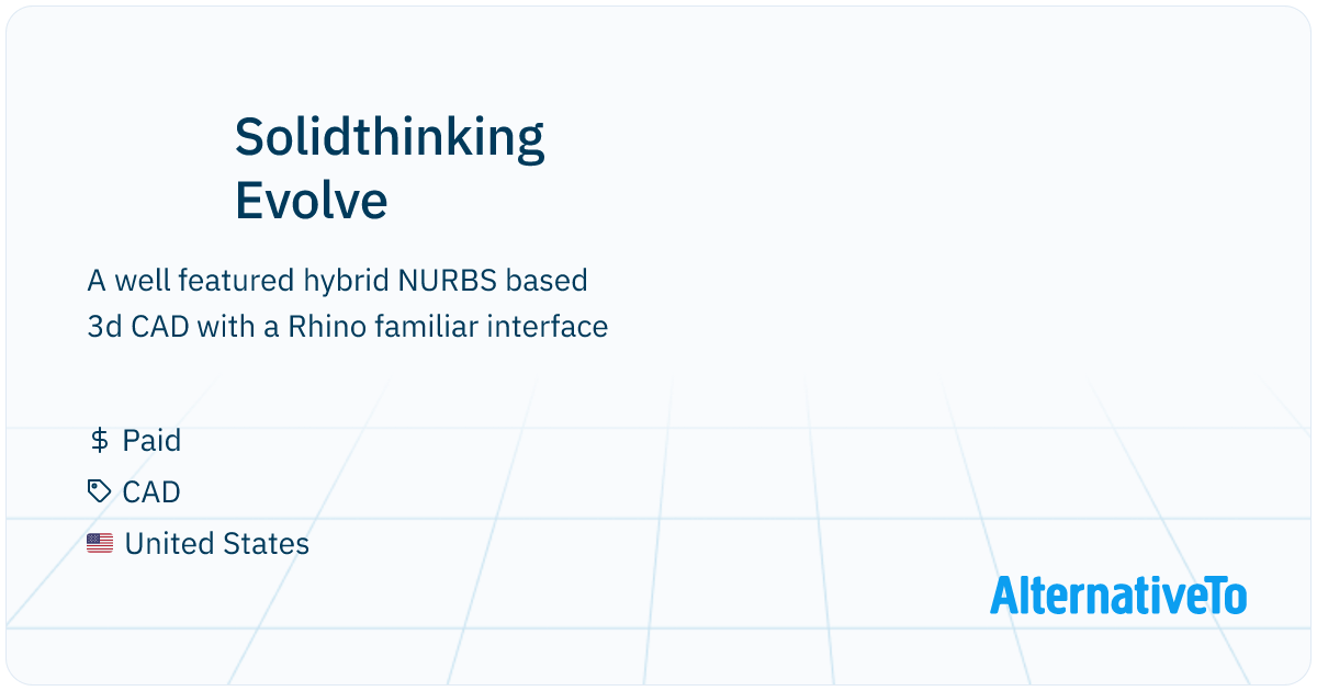 Solidthinking Evolve: A well featured hybrid NURBS based 3d CAD with a ...