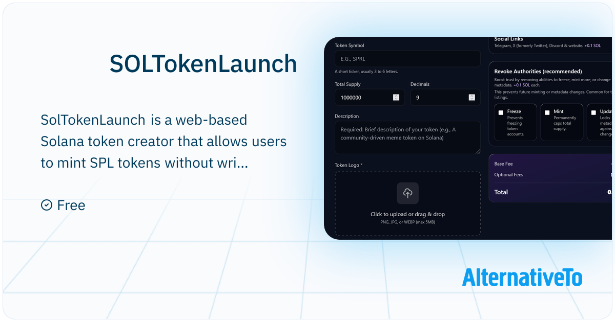 SolTokenLaunch: Create Solana SPL tokens instantly with a no-code token ...