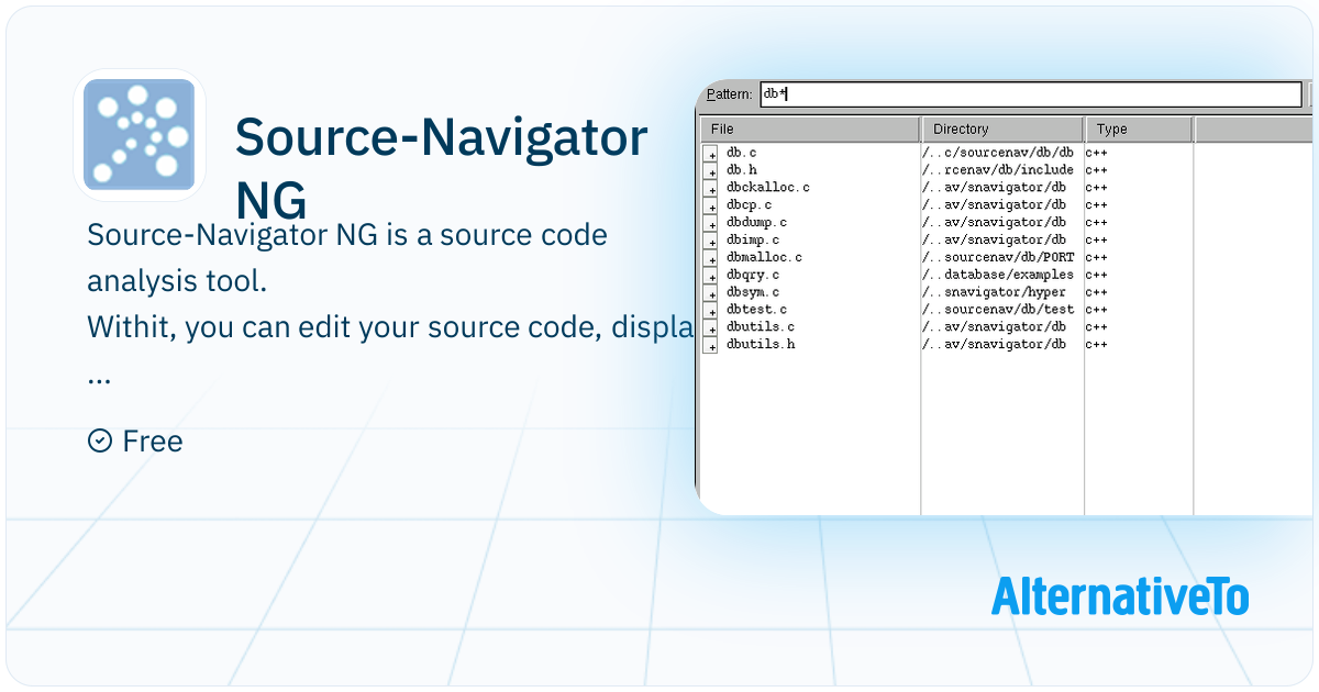 Source-Navigator NG: Source code analysis | AlternativeTo