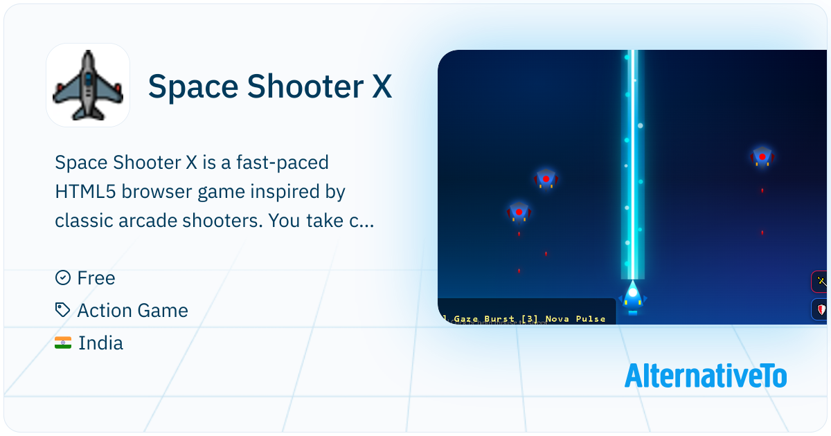 Space Shooter X: Free browser-based arcade game where you battle enemy ...