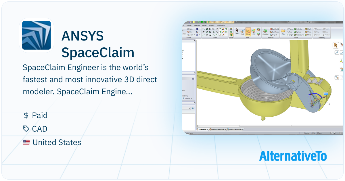 ANSYS SpaceClaim: SpaceClaim 3D Modeling Software Solves Geometry ...