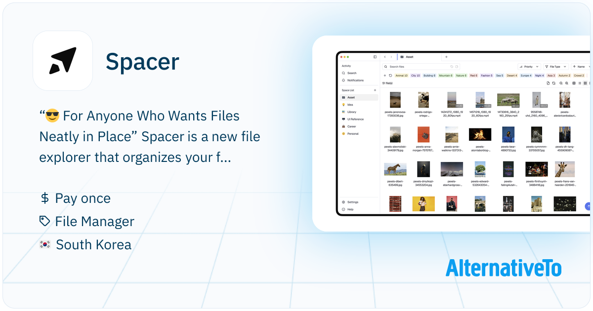 Spacer: New file explorer that organizes with tags and manages with ...