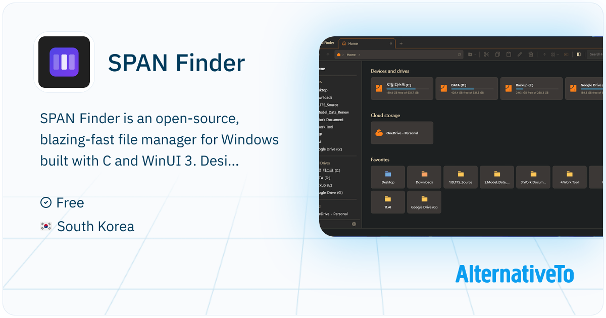 SPAN Finder: A blazing-fast, open-source Windows file explorer ...
