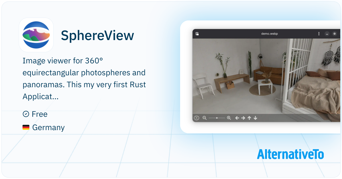 SphereView: Image viewer for 360° equirectangular photospheres and ...