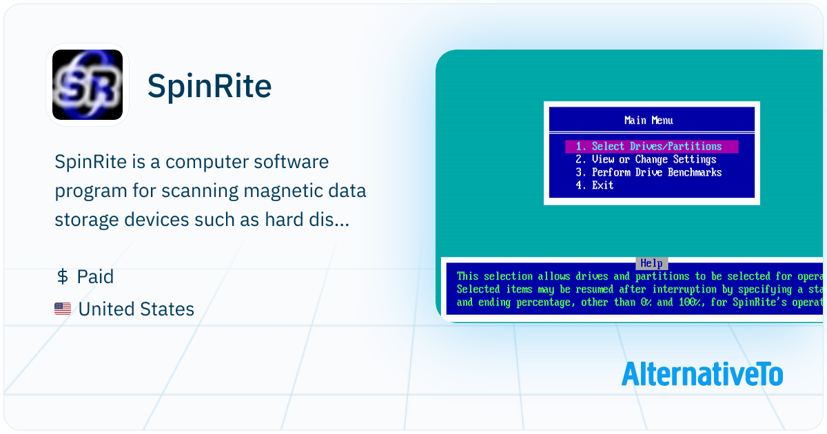 SpinRite: Computer software program for | AlternativeTo