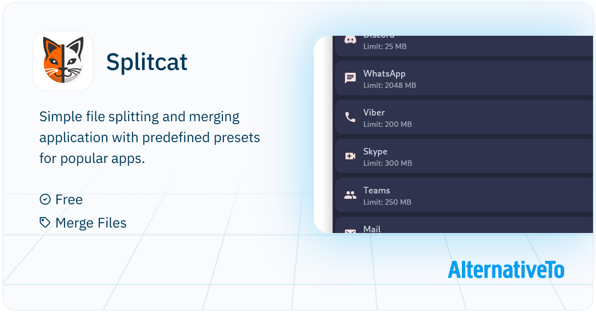 Splitcat: Simple flutter app for splitting and merging files with ...