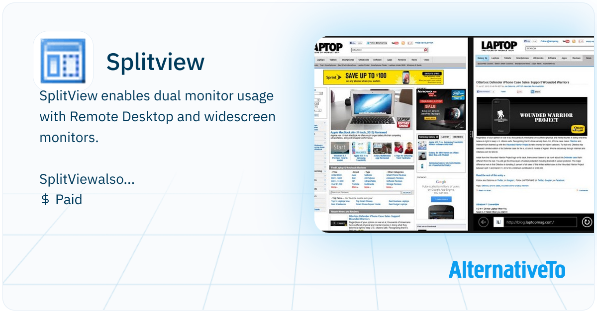 Split View Monitor Splitview: SplitView enables dual monitor usage with Remote | AlternativeTo