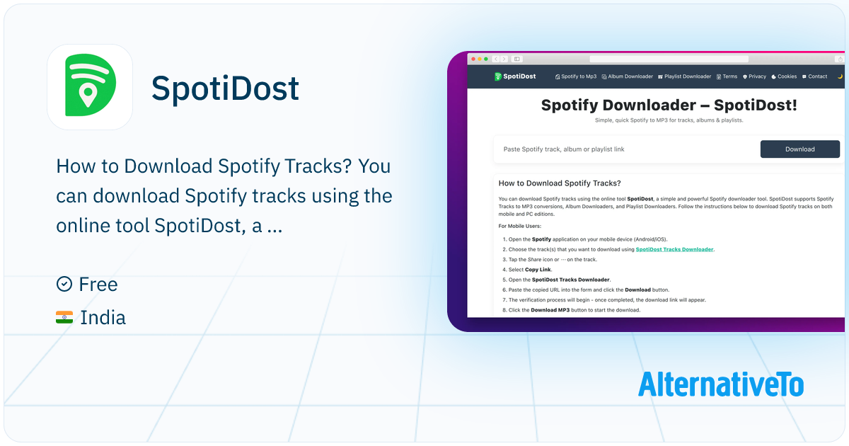SpotiDost A Friendly Tool To Download Spotify Songs Online 