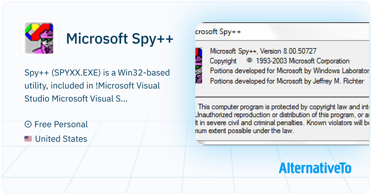 Spy Window Tree Microsoft Spy++: Spy++ (SPYXX | AlternativeTo