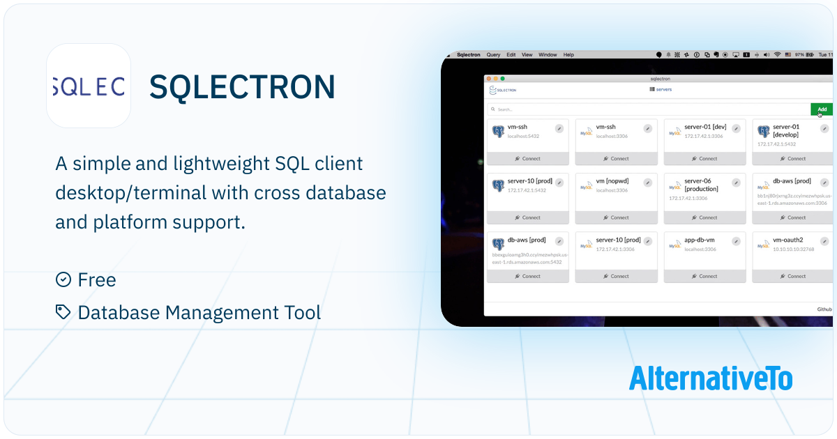 SQLECTRON: A simple and lightweight SQL client desktop/terminal with ...