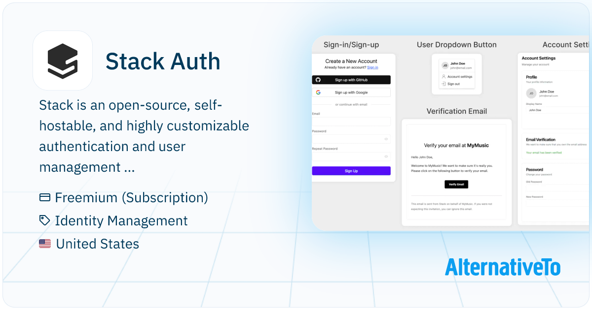 Stack Auth: Open-source user management to get started in minutes. No ...