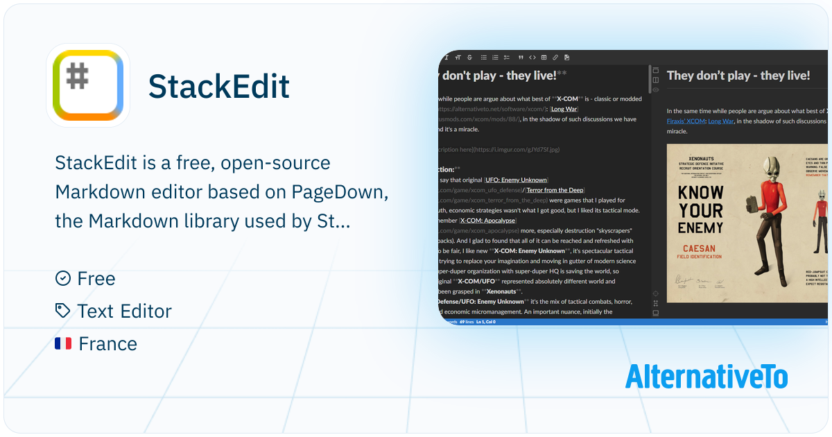 StackEdit: Full-featured, open-source Markdown editor based on PageDown ...