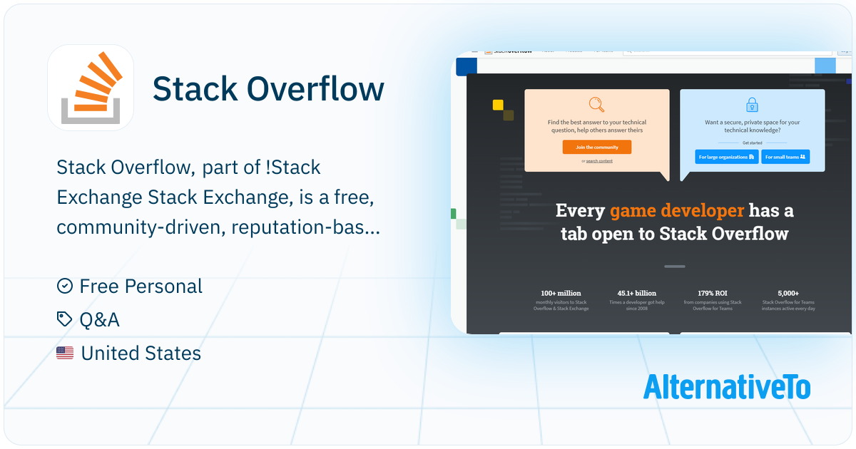 Stack Overflow: If you are a developer you know what Stack Overflow is ...