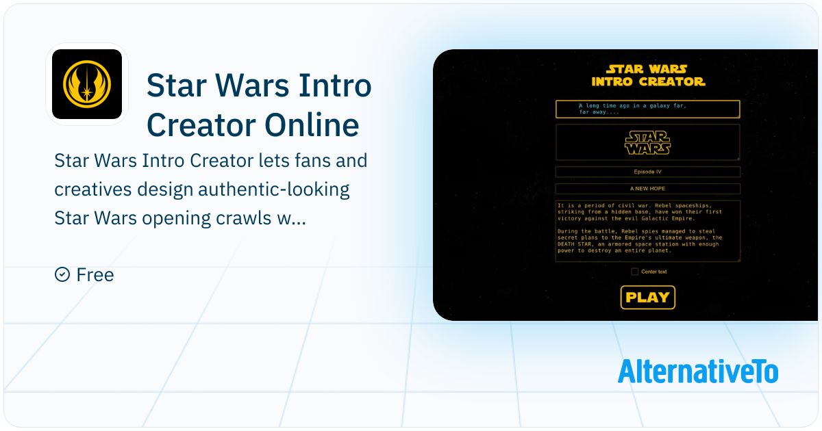 Star Wars Intro Creator Online: Create your own Star Wars opening crawl ...
