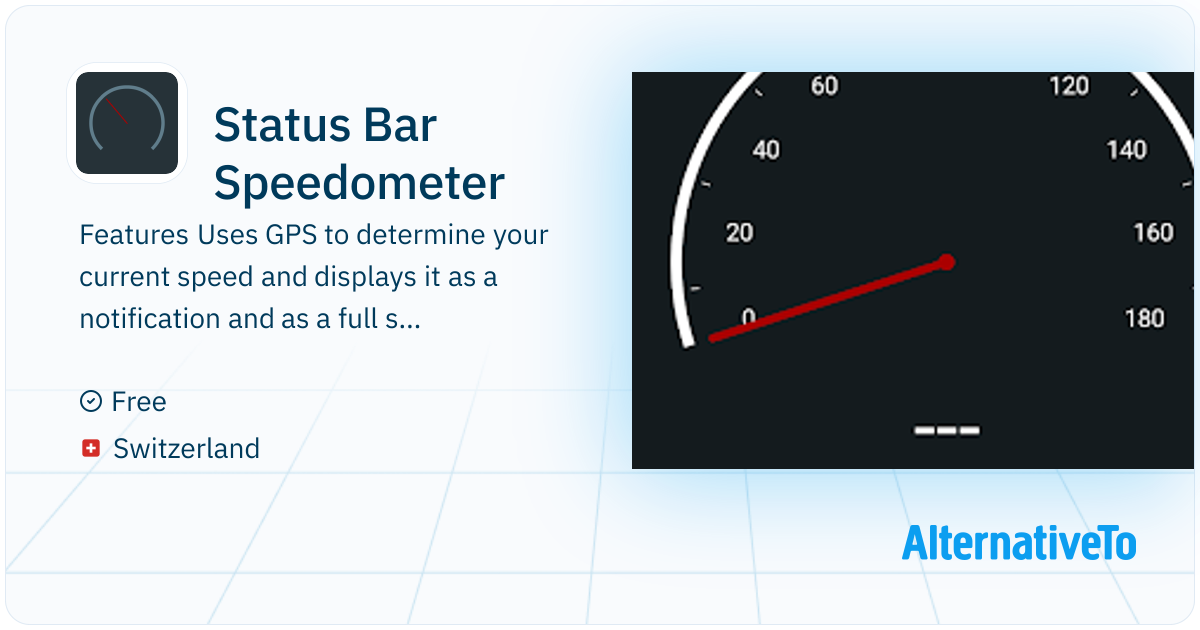 Status Bar Speedometer: An Android app which displays your movement ...