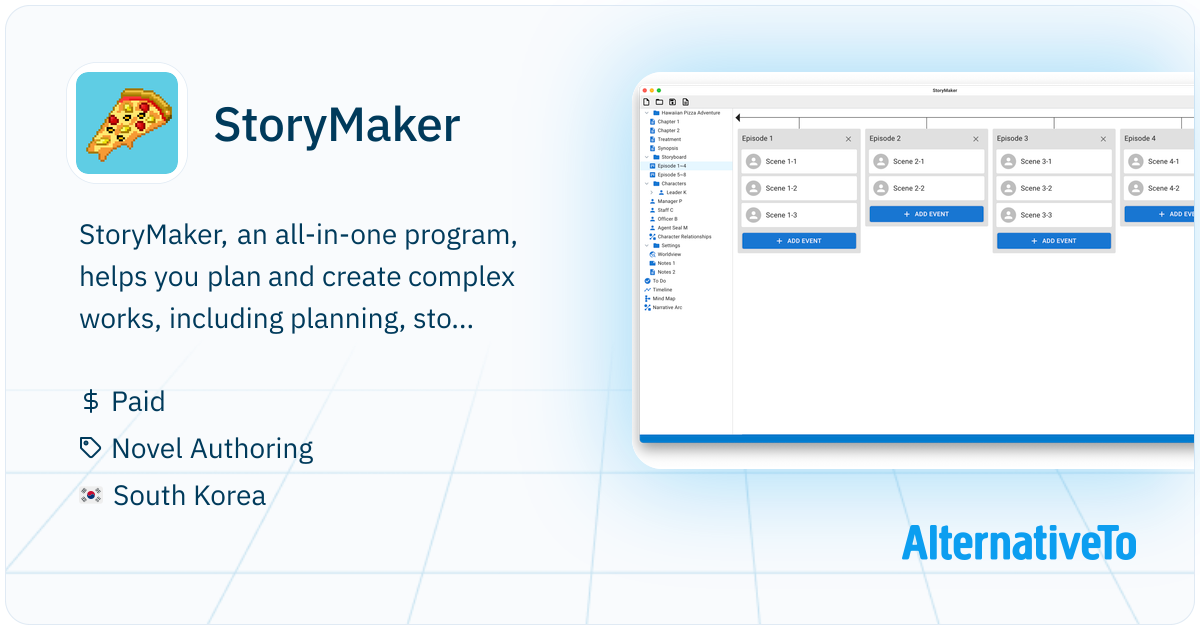 Storymaker App StoryMaker: All-in-one program for creators, from planning to ...