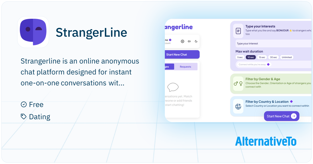 StrangerLine: Strangerline is an anonymous 1-on-1 chat platform that ...