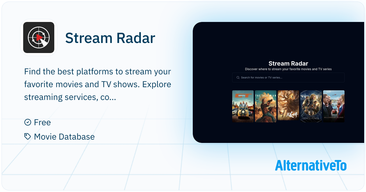 Stream. Find Stream Radar: Find the best platforms to stream your favorite ...