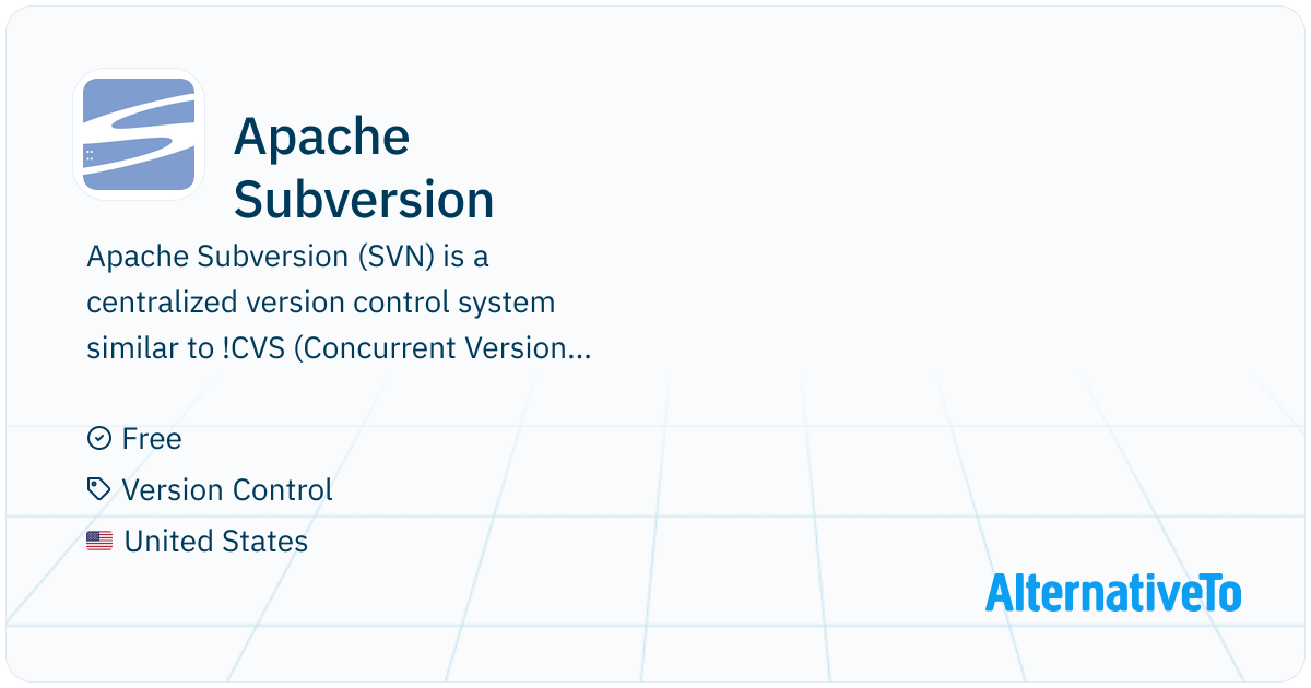 Apache Subversion: Apache SVN is a centralized version control system ...