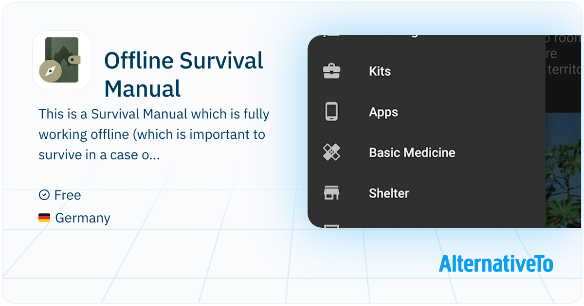 Offline Survival Manual: This is a Survival Manual which is fully working offline (which is ...