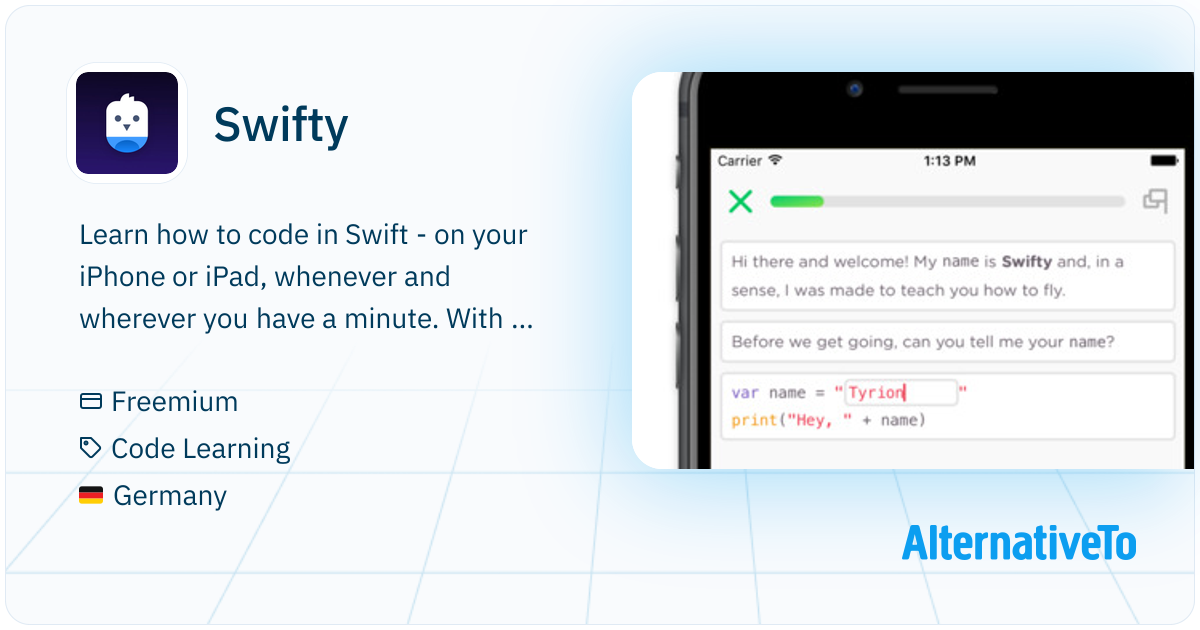 Swifty Script Swifty: Learn how to code in Swift - on your iPhone or iPad, whenever ...