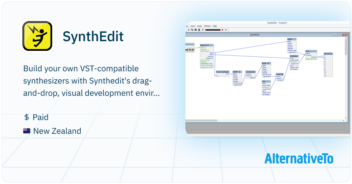SynthEdit: Visual programming software to build your own synthesizer ...