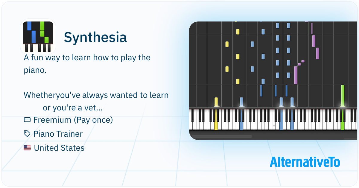 Synthesia: Interactive cross-platform piano trainer with MIDI and ...