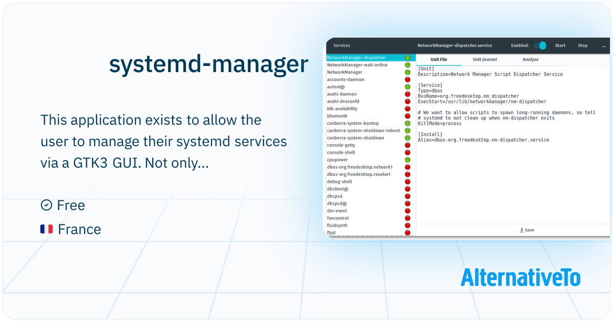Systemd Manager systemd-manager: A systemd service manager written in Rust with the GTK ...