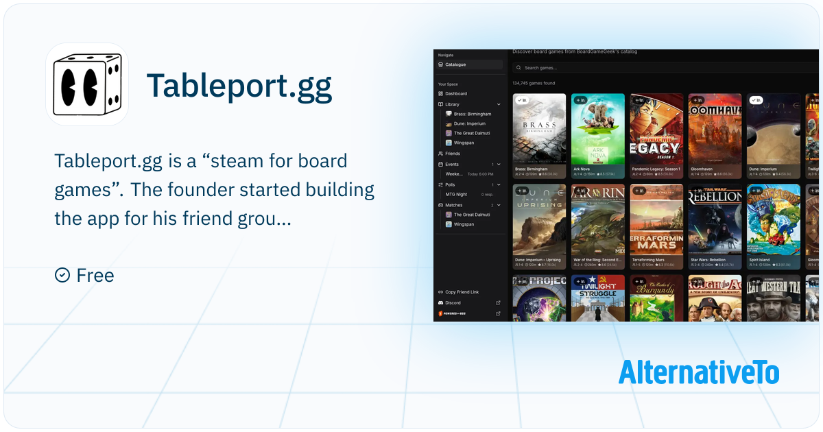 Tableport.gg: Board game Platform | AlternativeTo