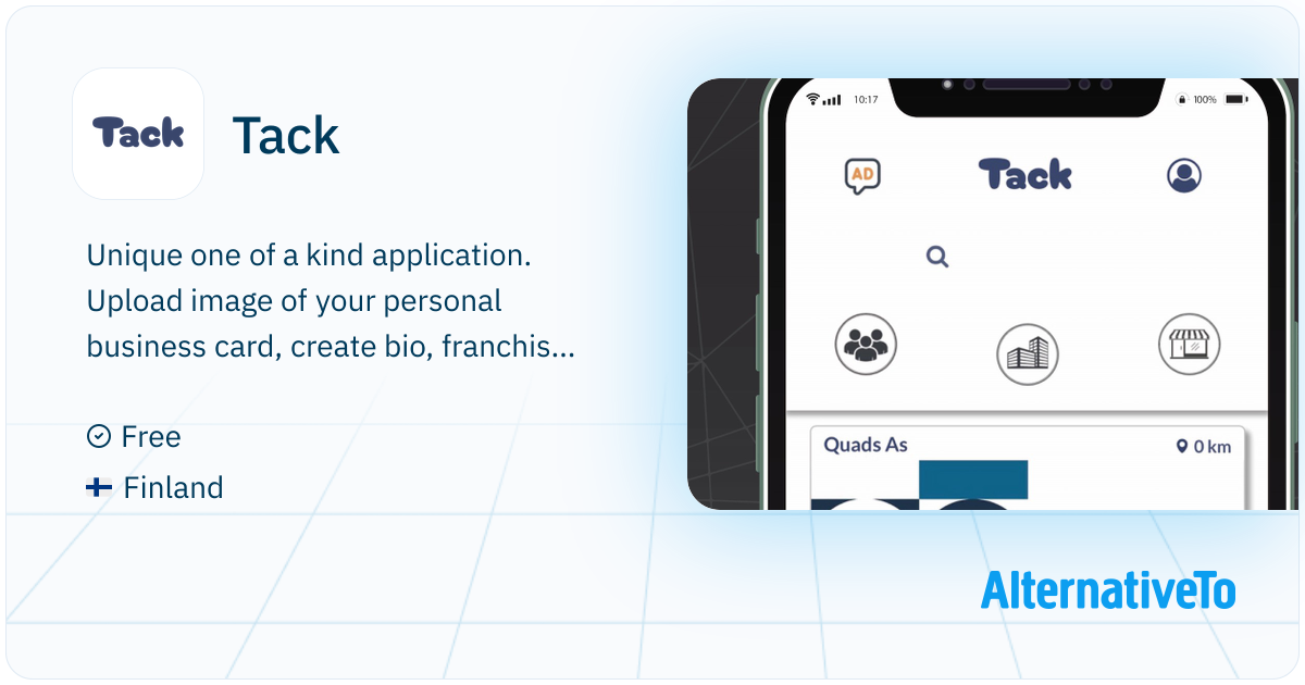 Tack One Tack: GPS-based business card app | AlternativeTo