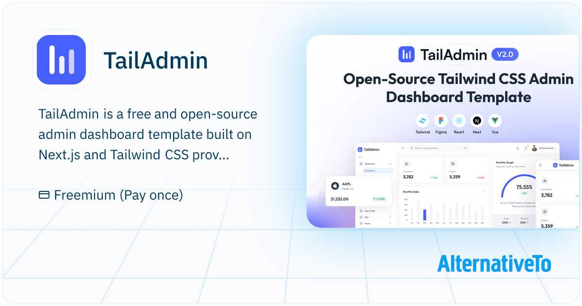 TailAdmin: Free and Open-source Tailwind CSS dashboard admin template ...