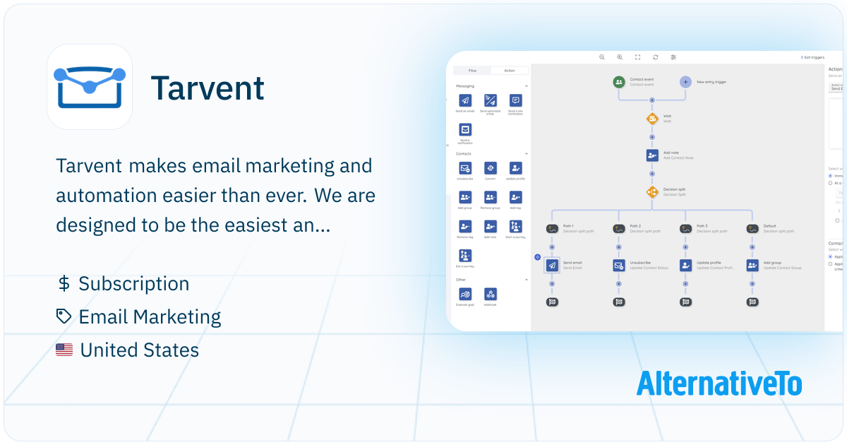Tarvent: Makes email marketing and automation easier than ever ...