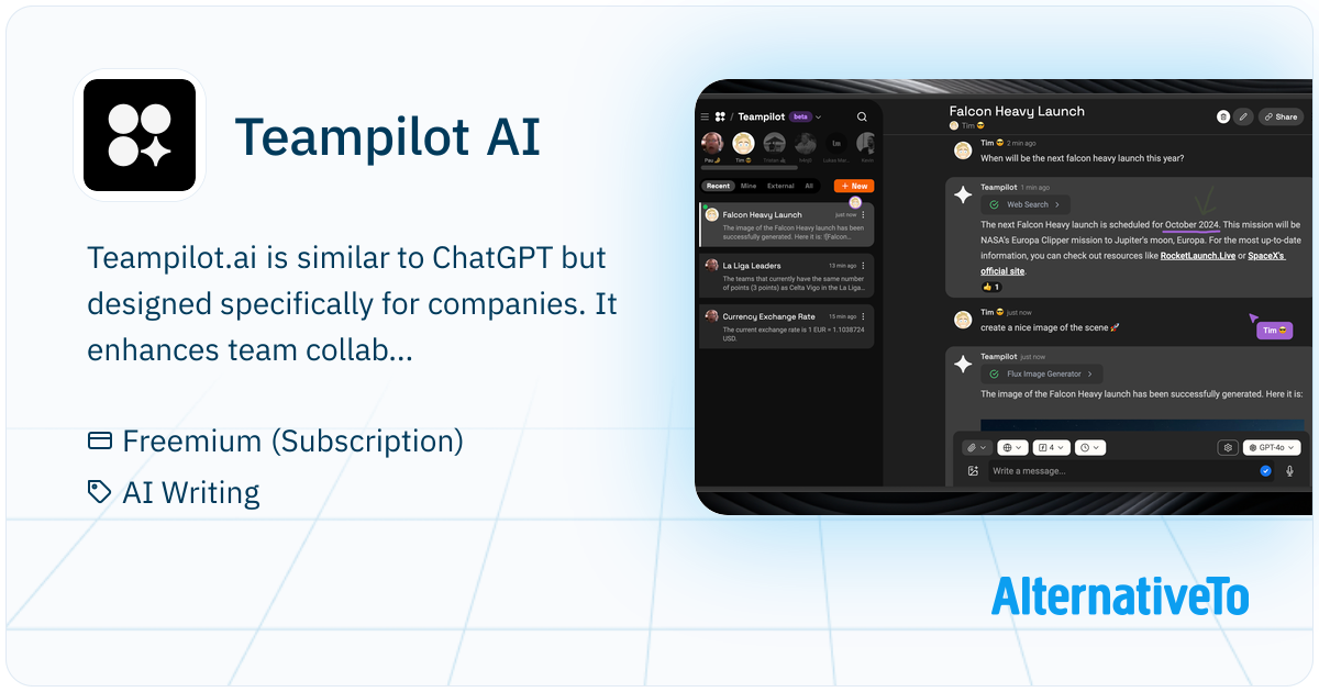 Teampilot AI: ChatGPT for Companies | AlternativeTo