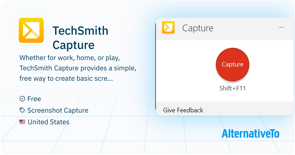 TechSmith Capture: Provides a simple, free way to create basic ...