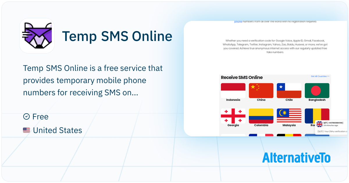 Temp SMS Online: Receive SMS online for free – temporary mobile numbers ...