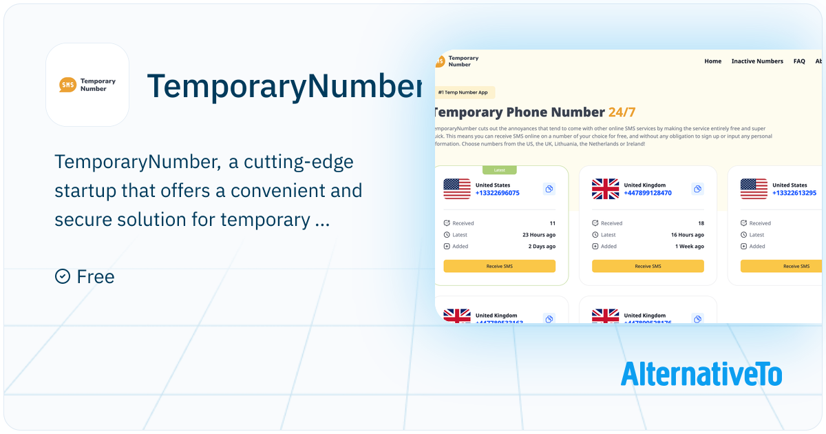 TemporaryNumber: Temporary Phone Number for online verification ...
