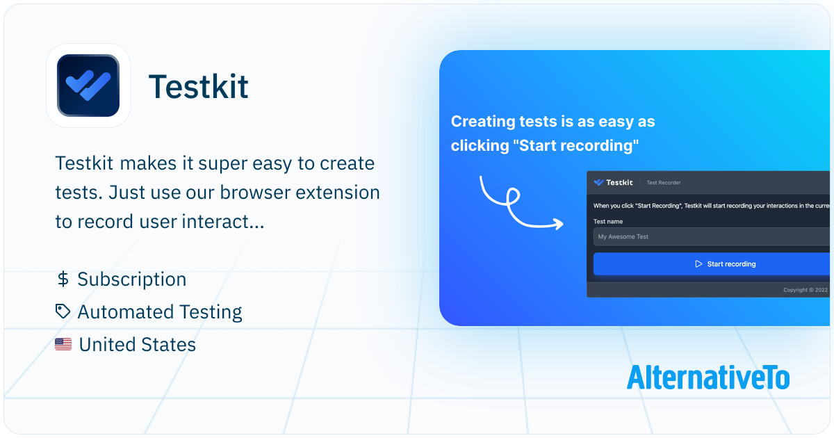 Testkit Testkit: Create tests that fix themselves with AI, without using any ...