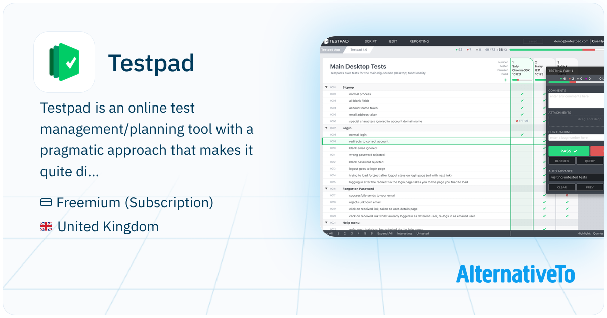 Testpad: Beautifully simple test management with an accessible ...