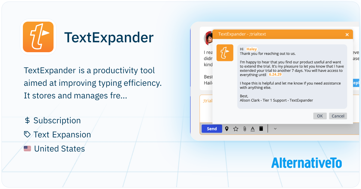 TextExpander: Enhances productivity with reusable text snippets ...