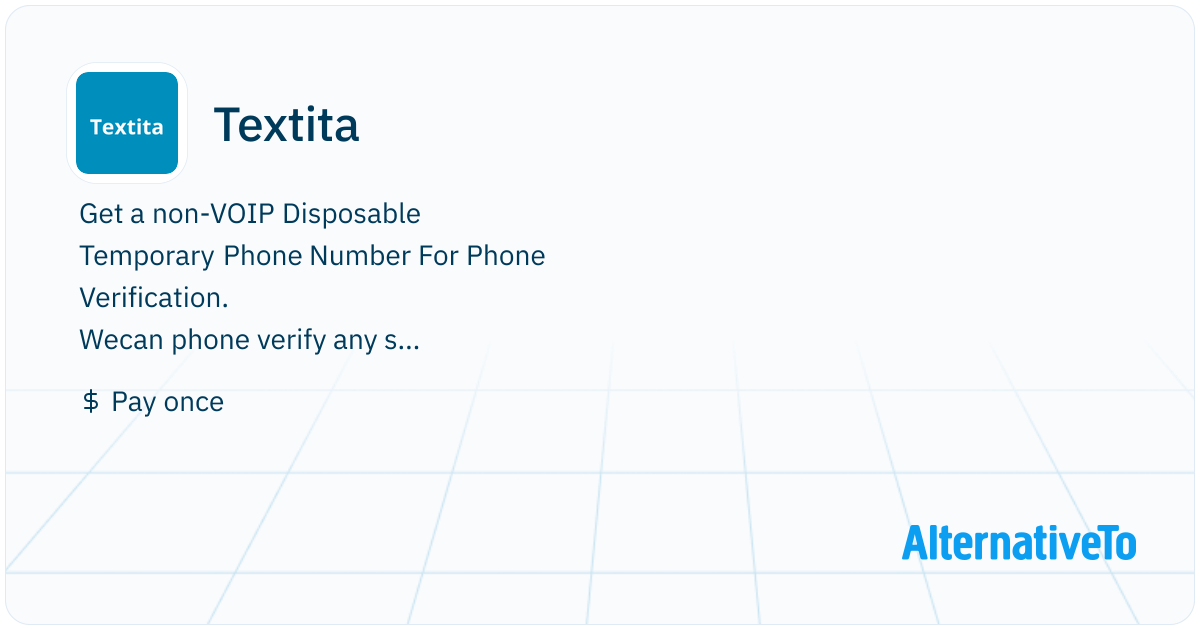Textita Get a nonVOIP Disposable Temporary Phone Number For Phone